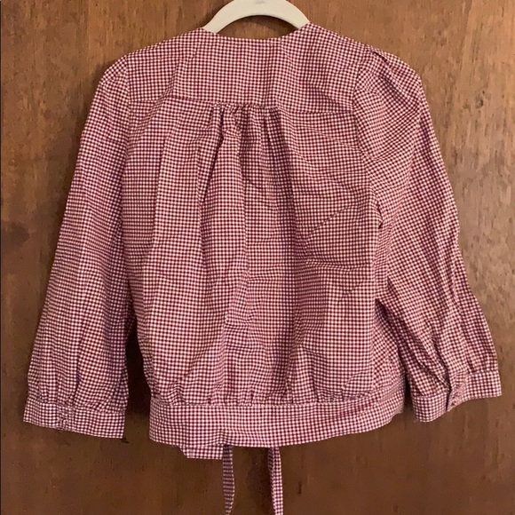 Madewell Women’s plaid 3/4th sleeve shirt - Picture 3 of 3